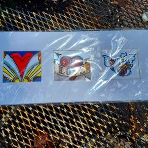 Tattoo LOVE ART. artist history on back.